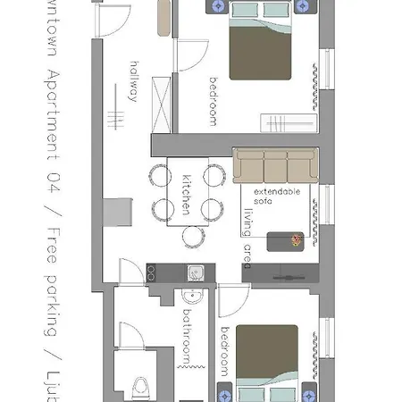 Appartement Downtown / Free Parking *