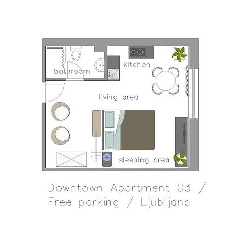 Downtown / Free Parking Apartment *